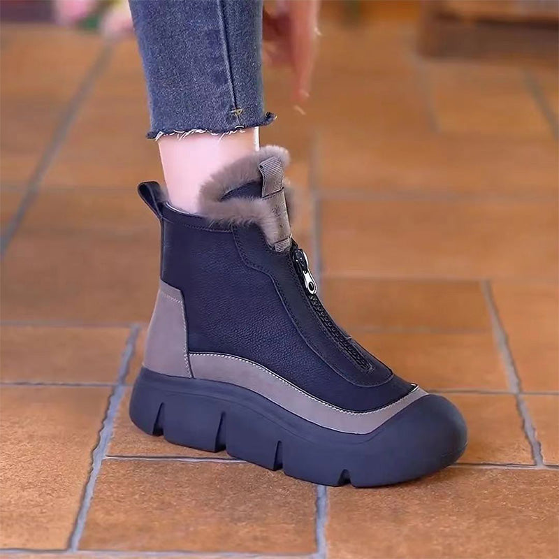 🍂Fall Specials🍂Women's Waterproof Warm Zipper Snow Boots