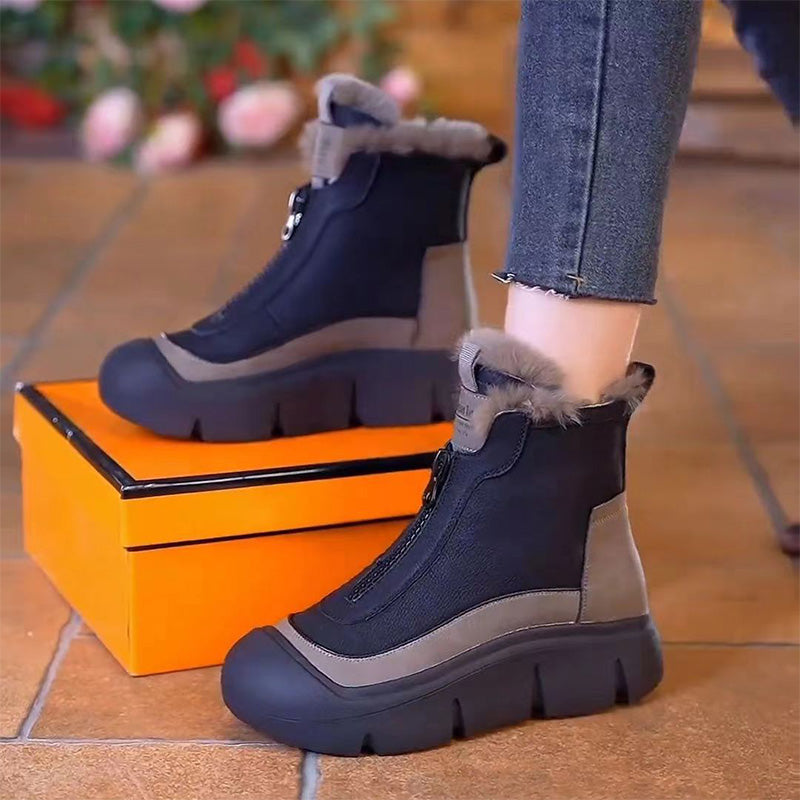 🍂Fall Specials🍂Women's Waterproof Warm Zipper Snow Boots