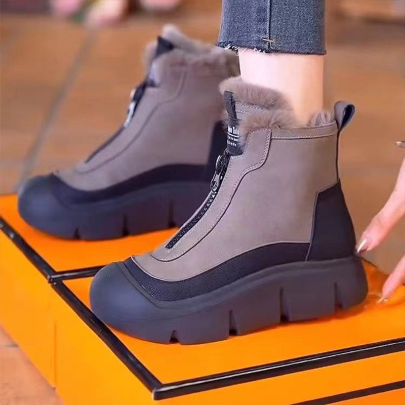 🍂Fall Specials🍂Women's Waterproof Warm Zipper Snow Boots