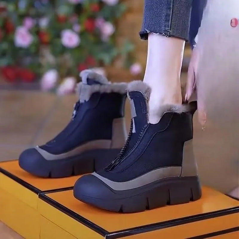 🍂Fall Specials🍂Women's Waterproof Warm Zipper Snow Boots