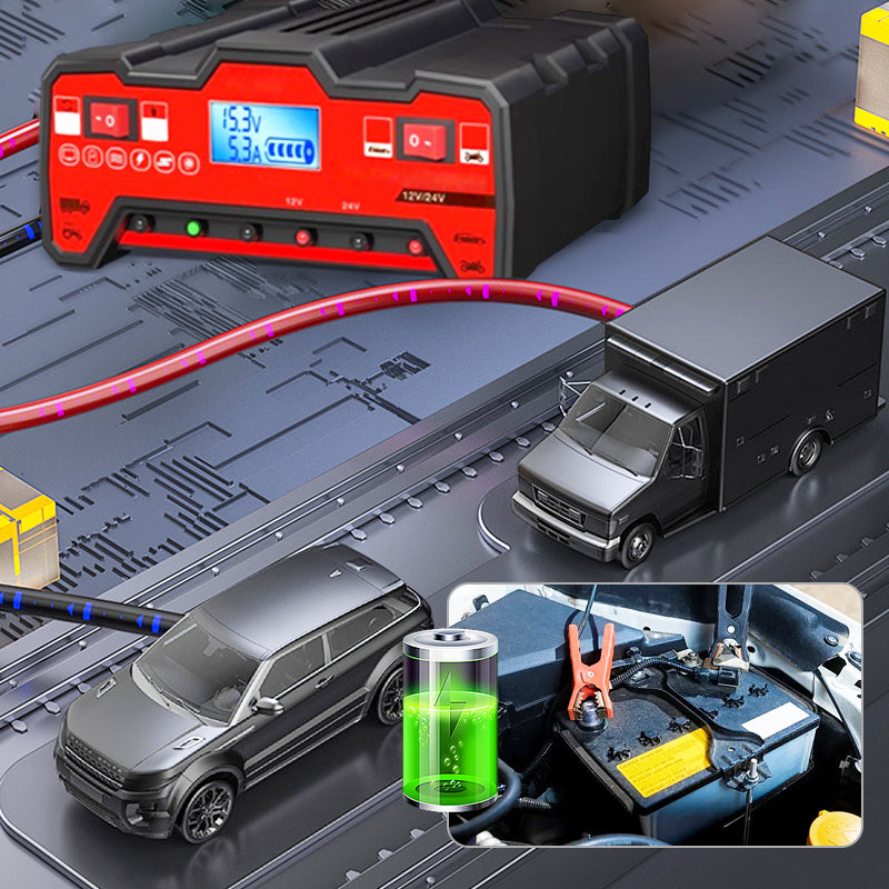 ⏳Time-limited Special⏰Automotive Intelligent Pulse Repair Battery Charger🚗