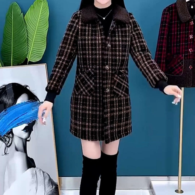 ❄️Winter Specials❄️Women's Plush Thick Mid Length Jacket Coat💖FREE SHIPPING
