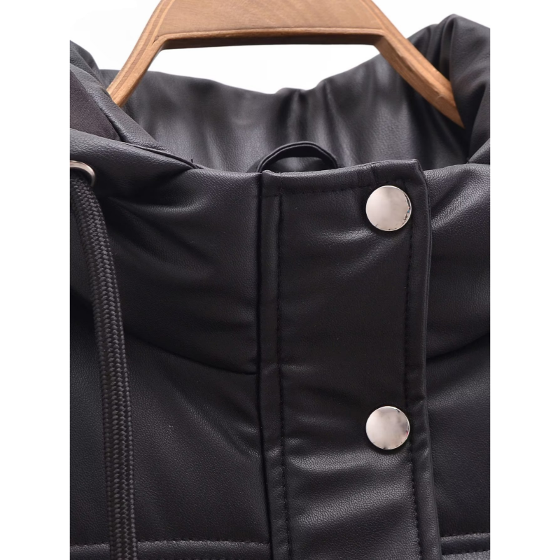 ❄️Winter Specials❄️Warm PU Leather Long Hooded Vest