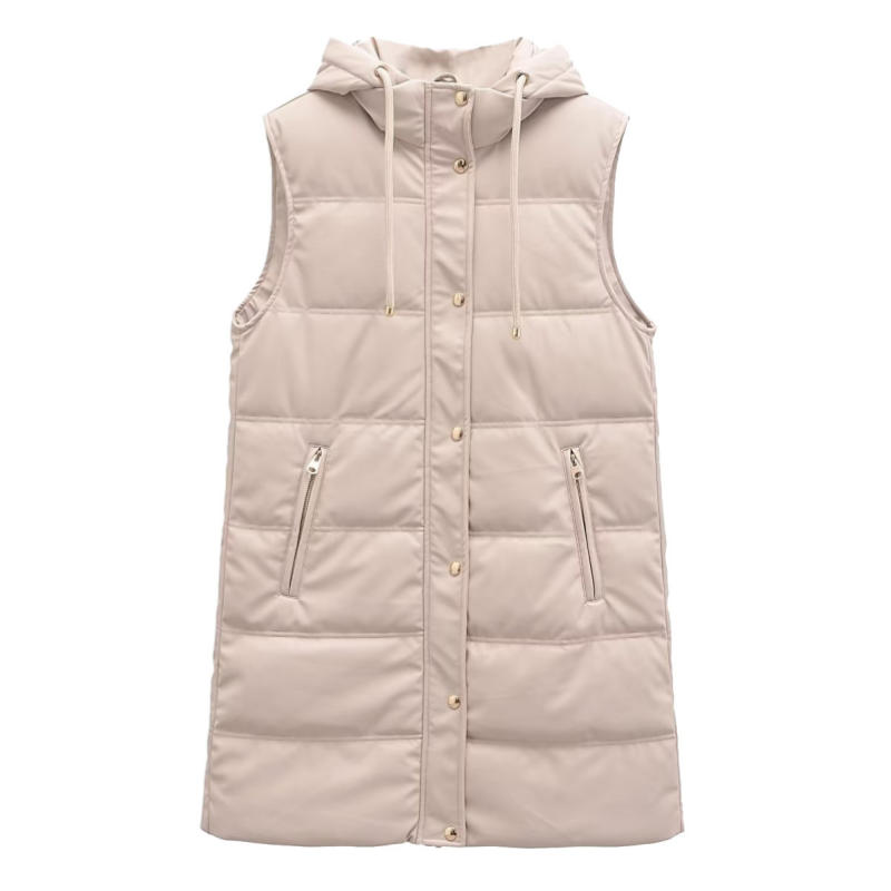 ❄️Winter Specials❄️Warm PU Leather Long Hooded Vest