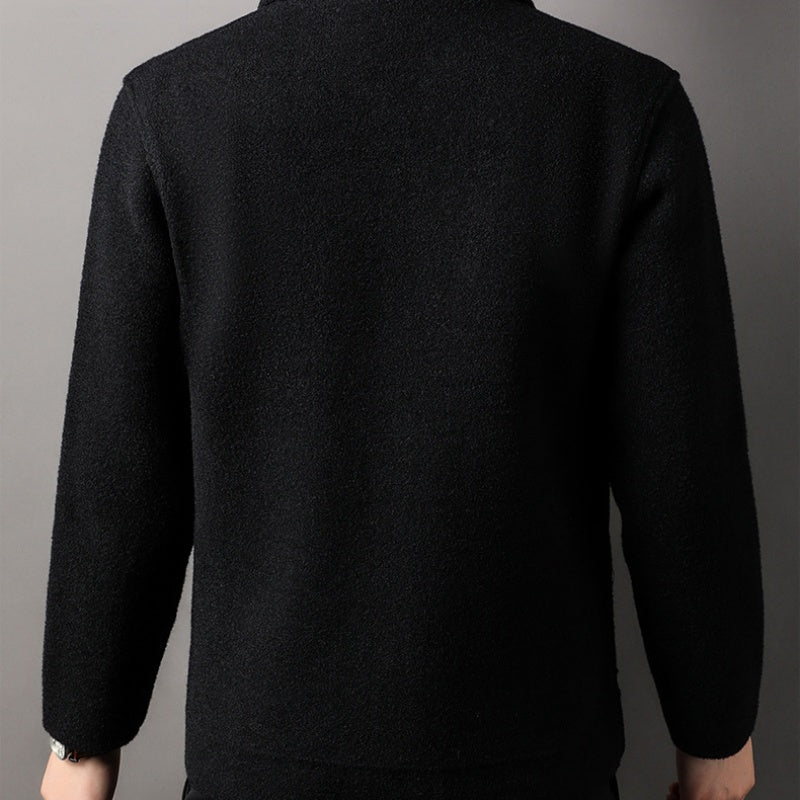 ❄️Winter Specials❄️Men's Trendy Solid Color Lapel Short Coat