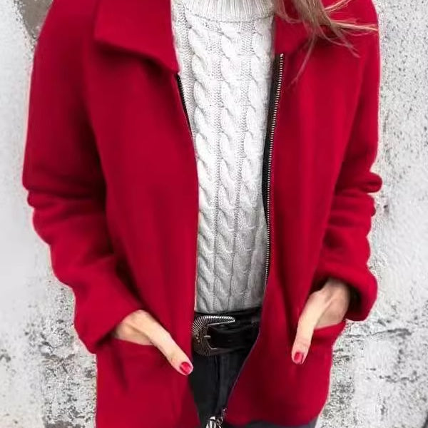 ❄️Winter Specials❄️Women's Knitted Zipper Coat With Pockets