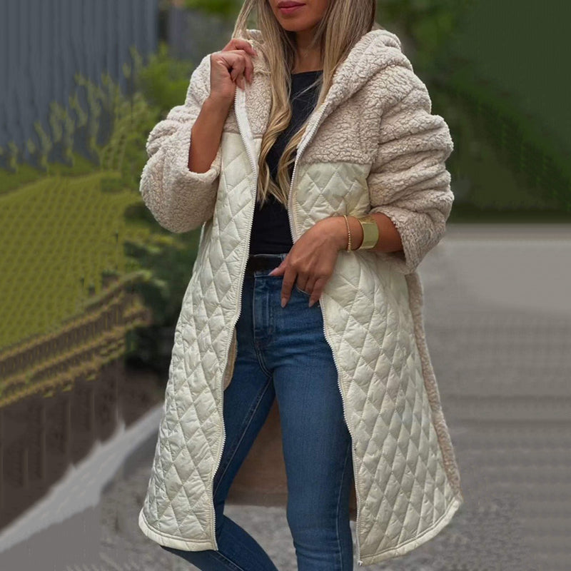 ❄️Winter Specials❄️Women's Cozy Quilted Sherpa Coat