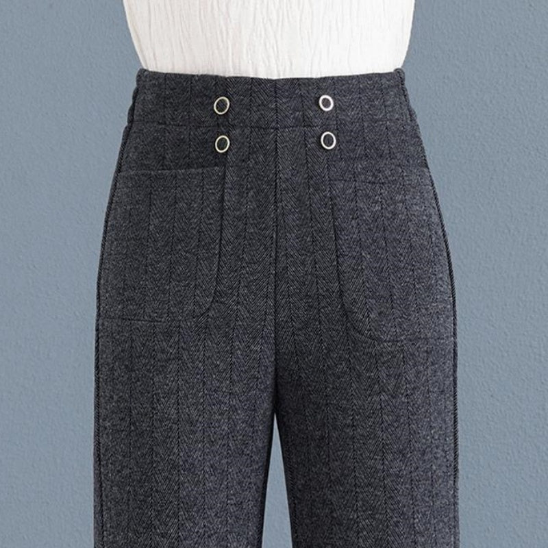❄️Winter Specials❄️Women's Thickened Casual Slightly Flared Straight Pants
