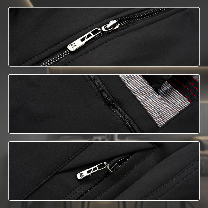 š
Pre-Xmas SpecialsšMen's Casual Zippered Lapel Trench Coat with Detachable Liner