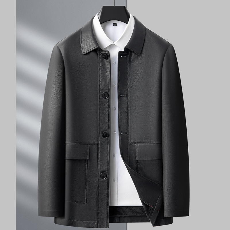 ❄️Winter-Specials❄️Men's Warm Lined Leather Jacket