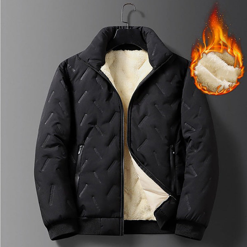 ❄️Winter-Specials❄️Men's Quilted Winter Jacket with Faux Fleece Lining