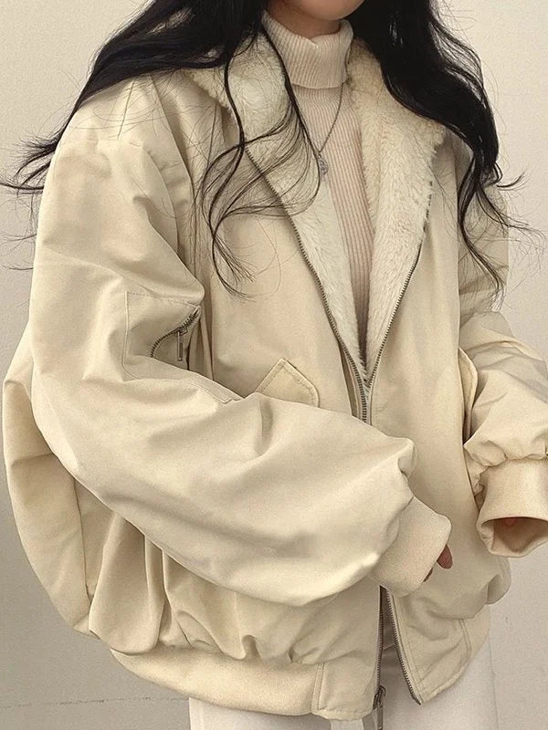 ❄️Winter Specials❄️Reversible Oversize Fleece Hooded Jacket