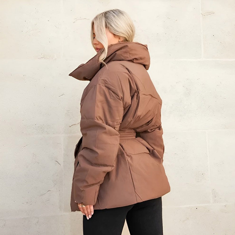 ❄️Winter-Specials❄️Women's Stylish Solid Lace-Up Quilted Jacket