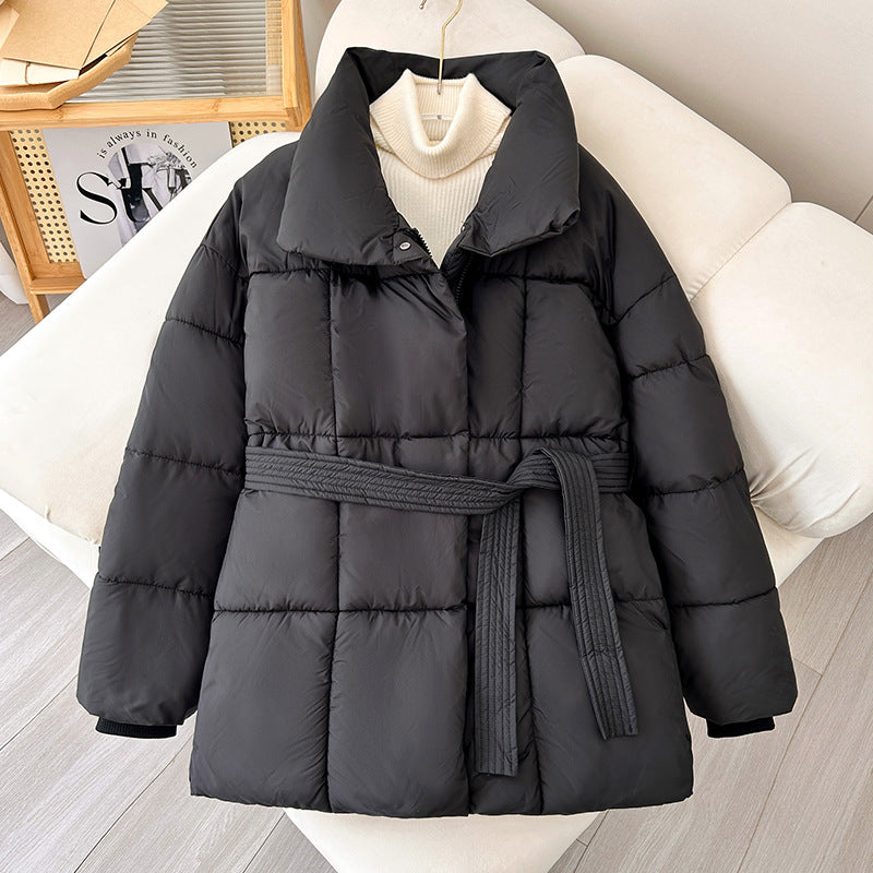 ❄️Winter-Specials❄️Women's Stylish Solid Lace-Up Quilted Jacket