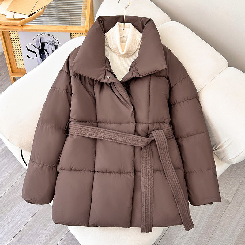 ❄️Winter-Specials❄️Women's Stylish Solid Lace-Up Quilted Jacket