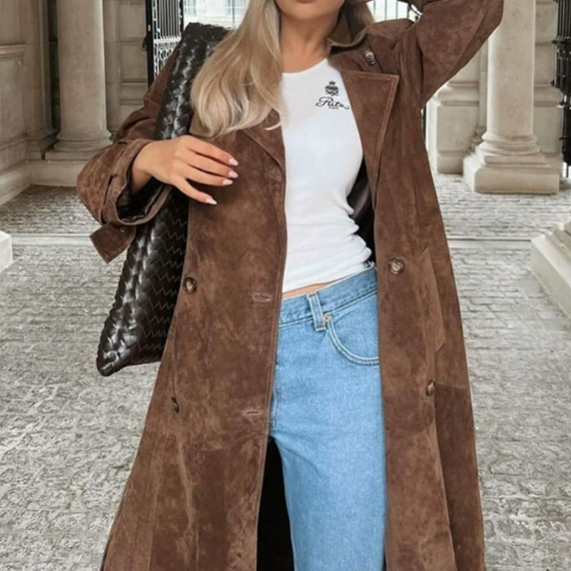 ❄️Winter Specials❄️ Women's Warm and Comfortable Waist-Tied Long Coat