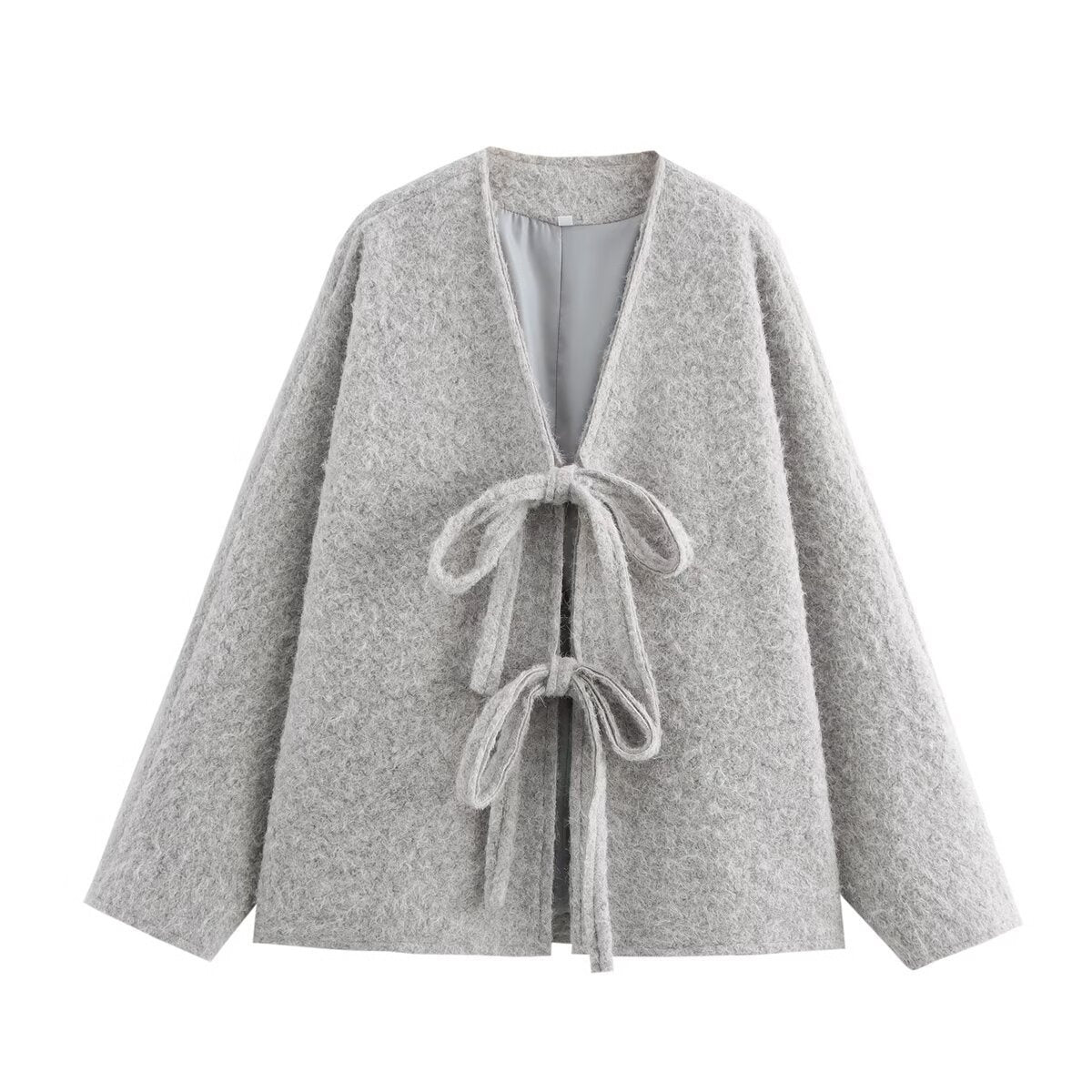 ❄️Winter Specials❄️ Women's Bow Tie Front Open Cardigan