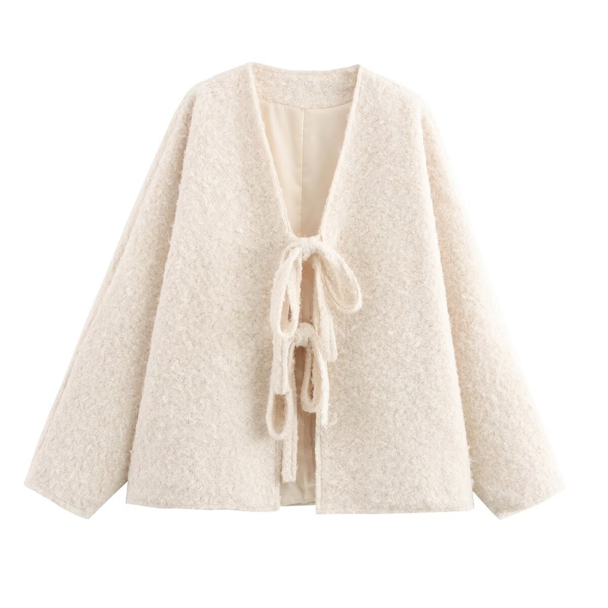 ❄️Winter Specials❄️ Women's Bow Tie Front Open Cardigan