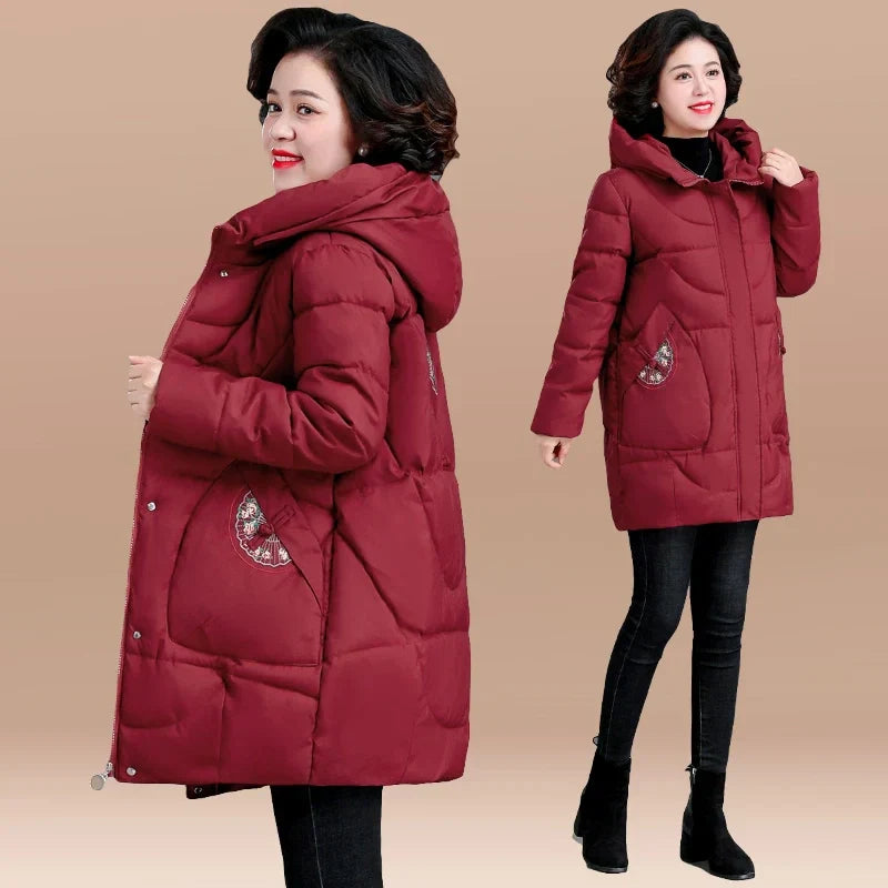 ❄️Winter Specials❄️ Women's Mid-length Hooded Cotton Jacket