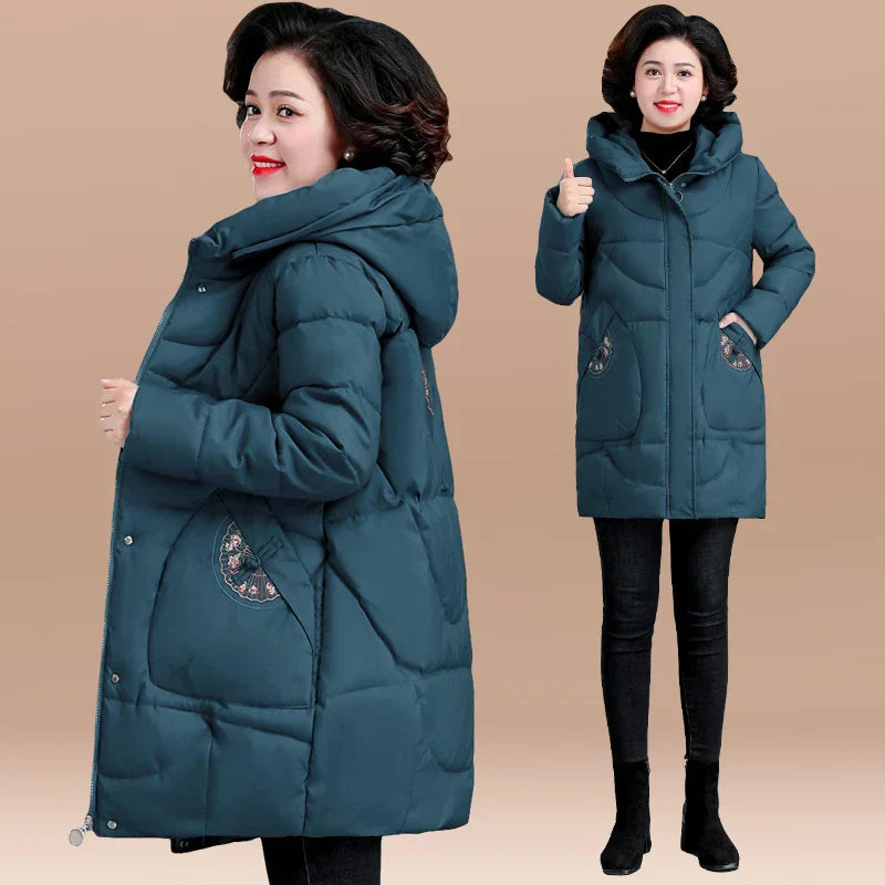 ❄️Winter Specials❄️ Women's Mid-length Hooded Cotton Jacket