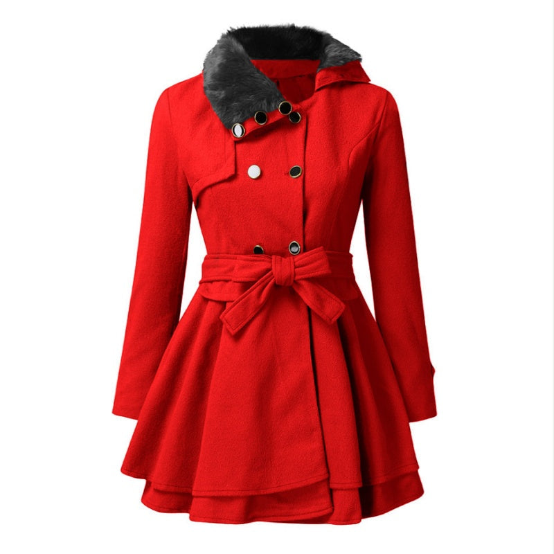 🎅Pre-Xmas Specials🎄Women's Winter Double Breasted Jackets with Belt