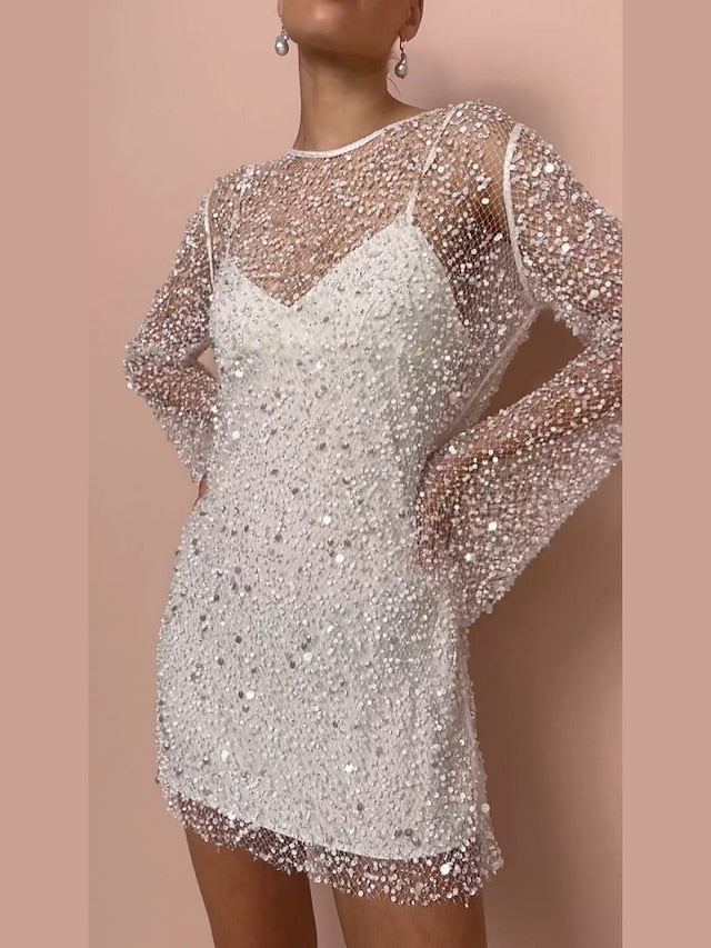 š„2025 Hot Sale - 49% OFFš Women's Two Piece Sexy Sequin Dress