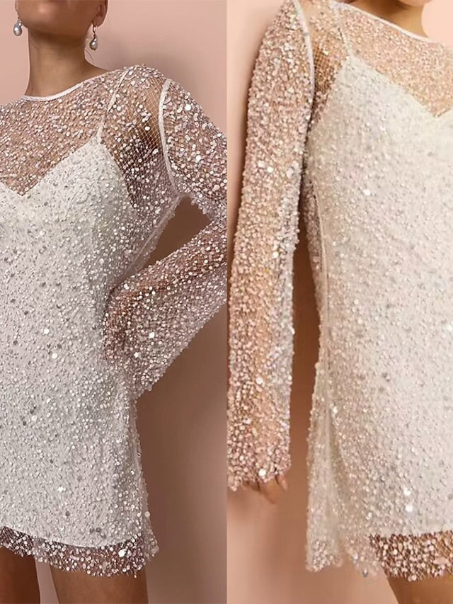 š„2025 Hot Sale - 49% OFFš Women's Two Piece Sexy Sequin Dress
