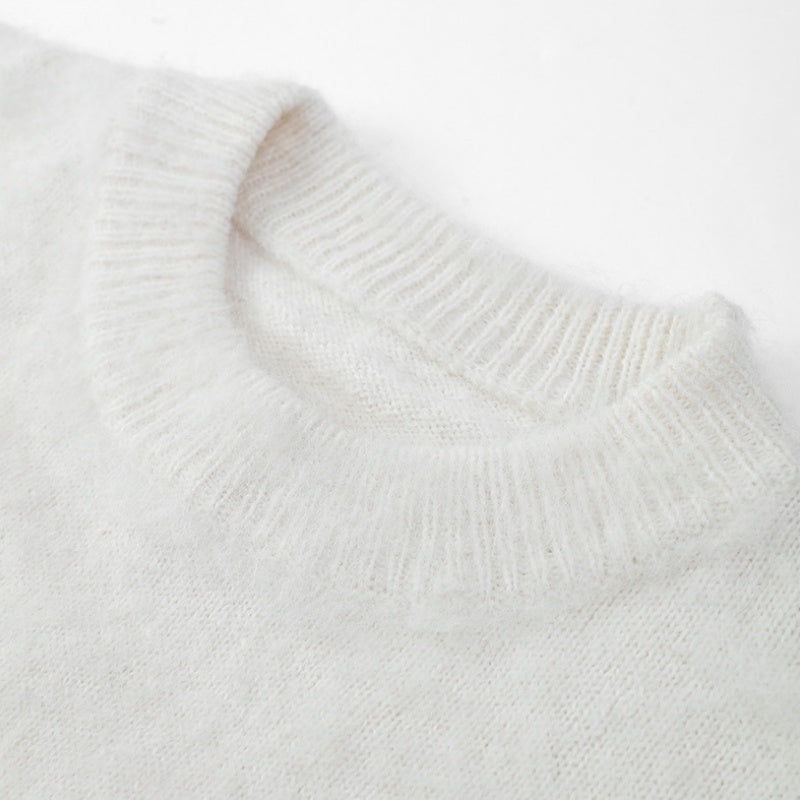 🎅Xmas Specials🎄Women's Crewneck Solid Color Long Sleeve Sweater
