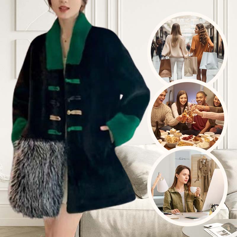 ❄️Winter Specials❄️ Women's Elegant Faux Fur Button-Down Coat
