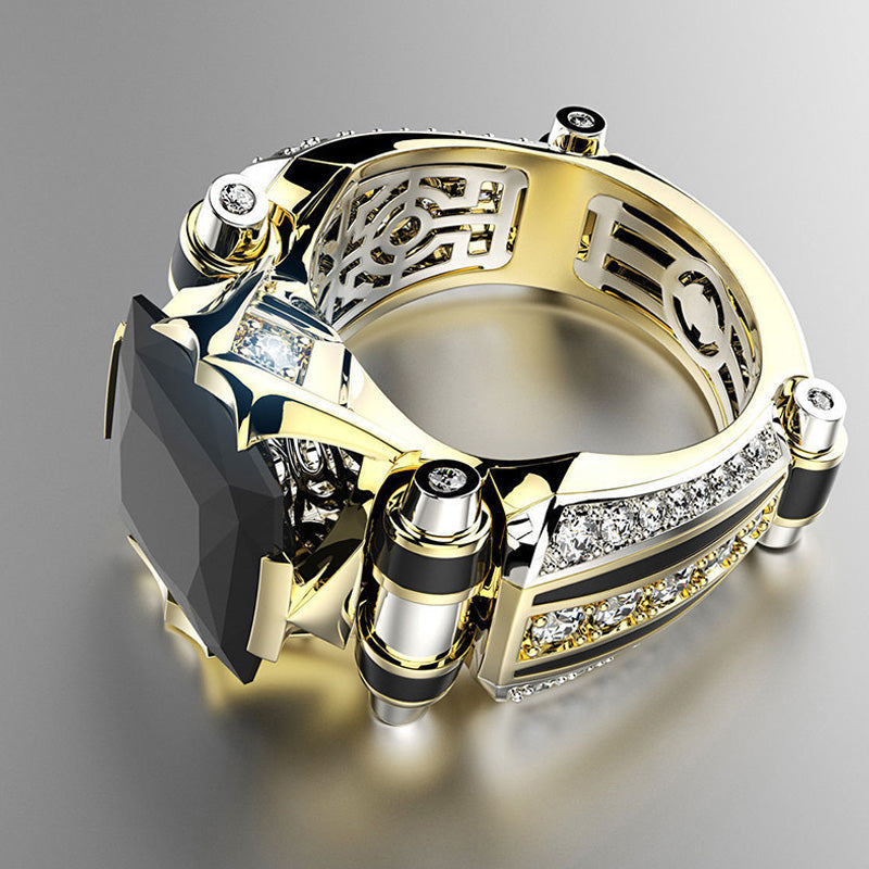 š„2025 HOT SALEš„ Heavy Duty Vintage Zirconia Wide Band Ring
