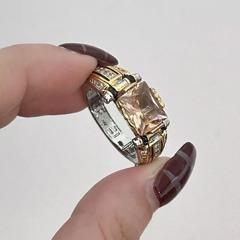 š„2025 HOT SALEš„ Heavy Duty Vintage Zirconia Wide Band Ring