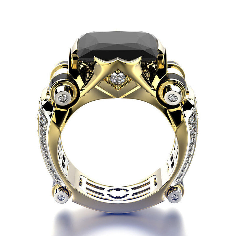 š„2025 HOT SALEš„ Heavy Duty Vintage Zirconia Wide Band Ring