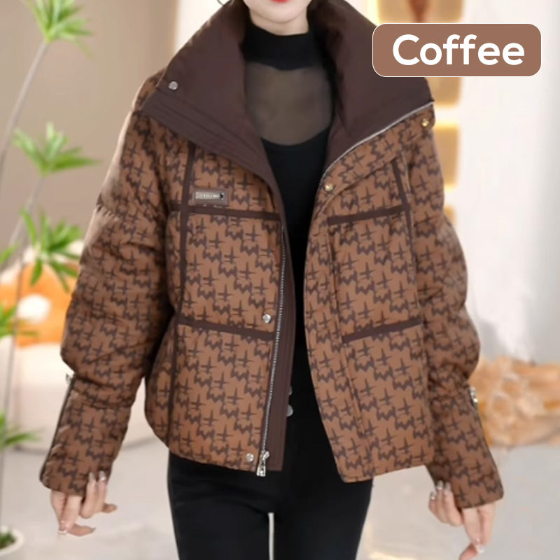 ❄️Winter Specials❄️ Women's Fashion Houndstooth Padded Jacket
