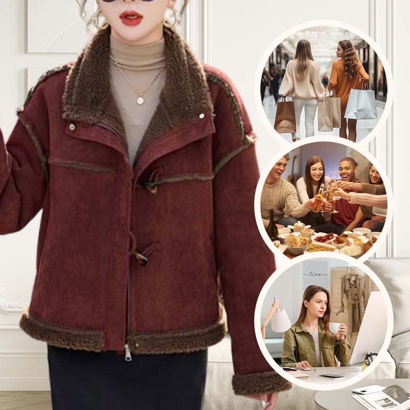 ❄️Winter Specials❄️ Women's Thickened Warm Lapel Full Zipper Jacket