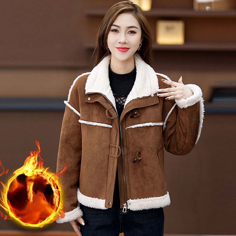 ❄️Winter Specials❄️ Women's Thickened Warm Lapel Full Zipper Jacket
