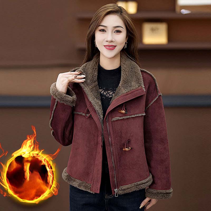 ❄️Winter Specials❄️ Women's Thickened Warm Lapel Full Zipper Jacket
