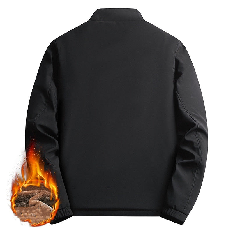 ❄️Winter Specials❄️ Men's Warm Stand Collar Full Zip Work Jacket