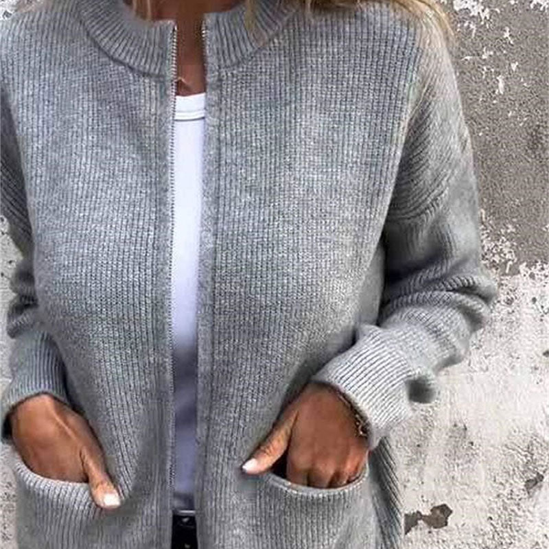 🌸Spring Specials🌸 Women's Cozy Zipper Knitted Jacket