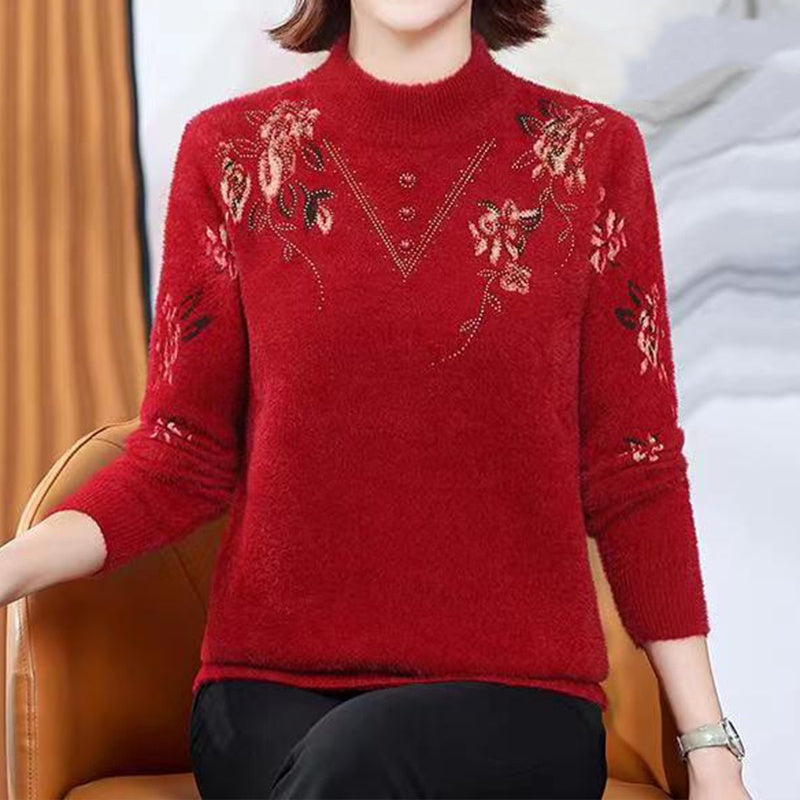 ❄️Winter Specials❄️ Women's Half-Turtleneck Plush-Lined Thickened Sweater