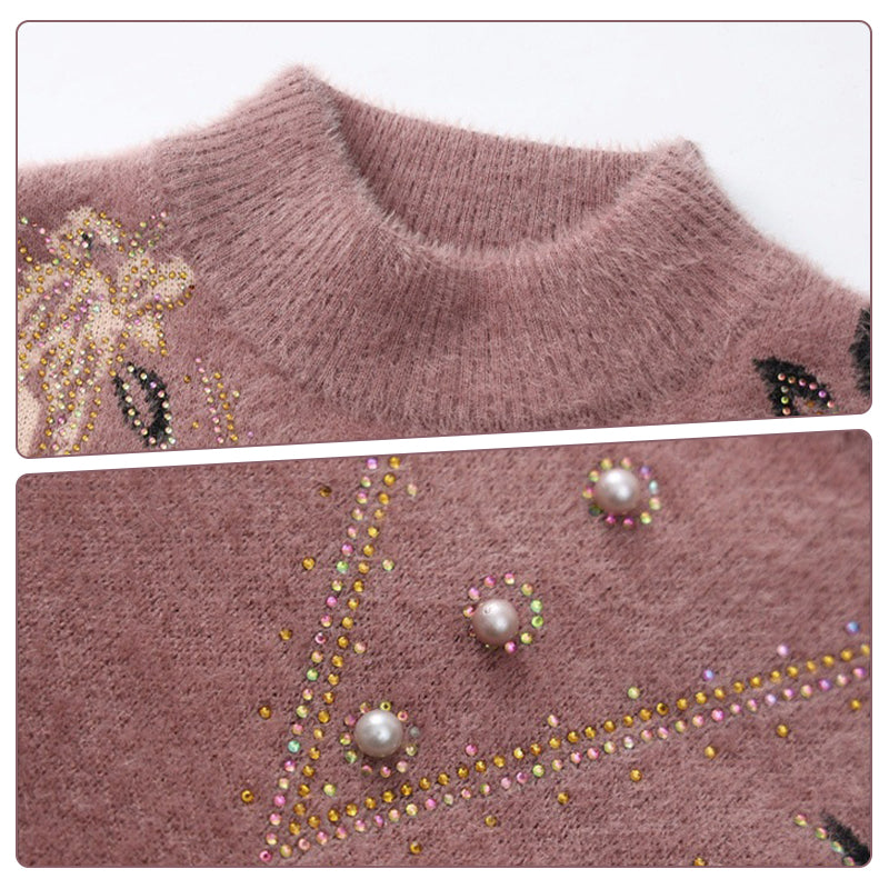 ❄️Winter Specials❄️ Women's Half-Turtleneck Plush-Lined Thickened Sweater