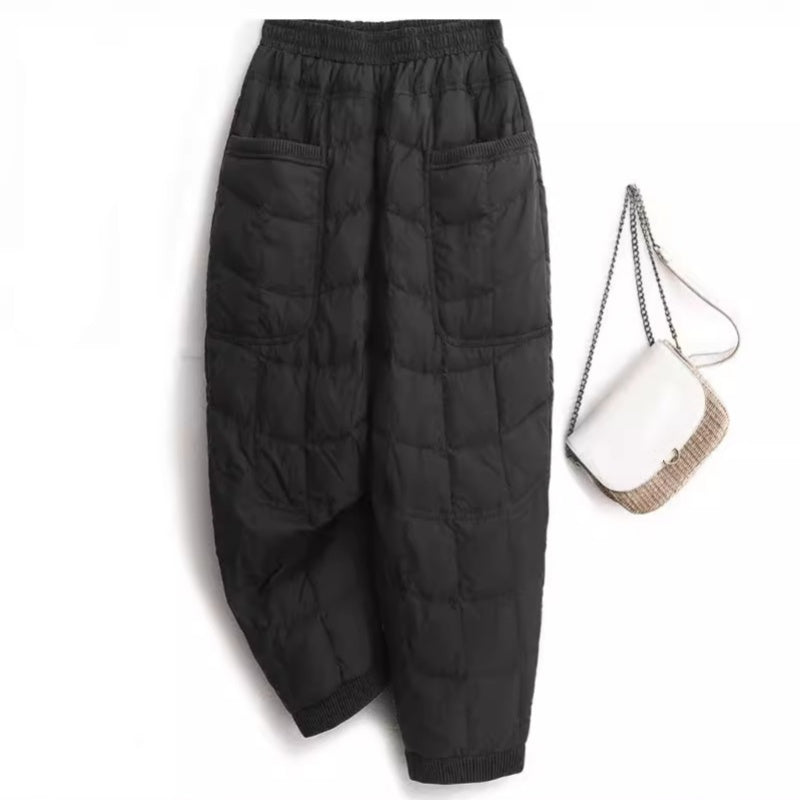 ❄️Winter Specials❄️ Warm Loose Fit Elastic Waist Casual Pants