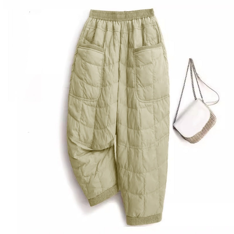 ❄️Winter Specials❄️ Warm Loose Fit Elastic Waist Casual Pants