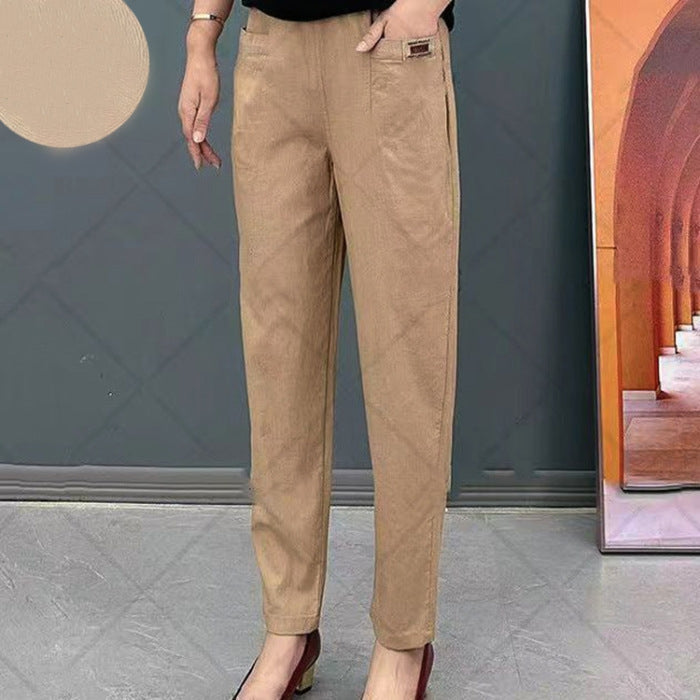 đ„2025 HOT SALEđ„ Women's Elastic Waist Cotton Pants