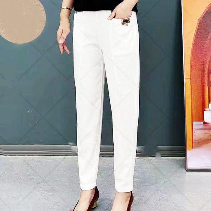 đ„2025 HOT SALEđ„ Women's Elastic Waist Cotton Pants