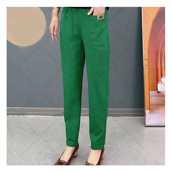 đ„2025 HOT SALEđ„ Women's Elastic Waist Cotton Pants
