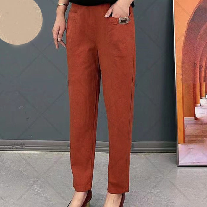 đ„2025 HOT SALEđ„ Women's Elastic Waist Cotton Pants