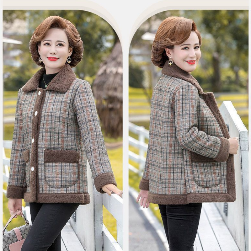❄️Winter Specials❄️ Warm Women's Thickened Plaid Jacket