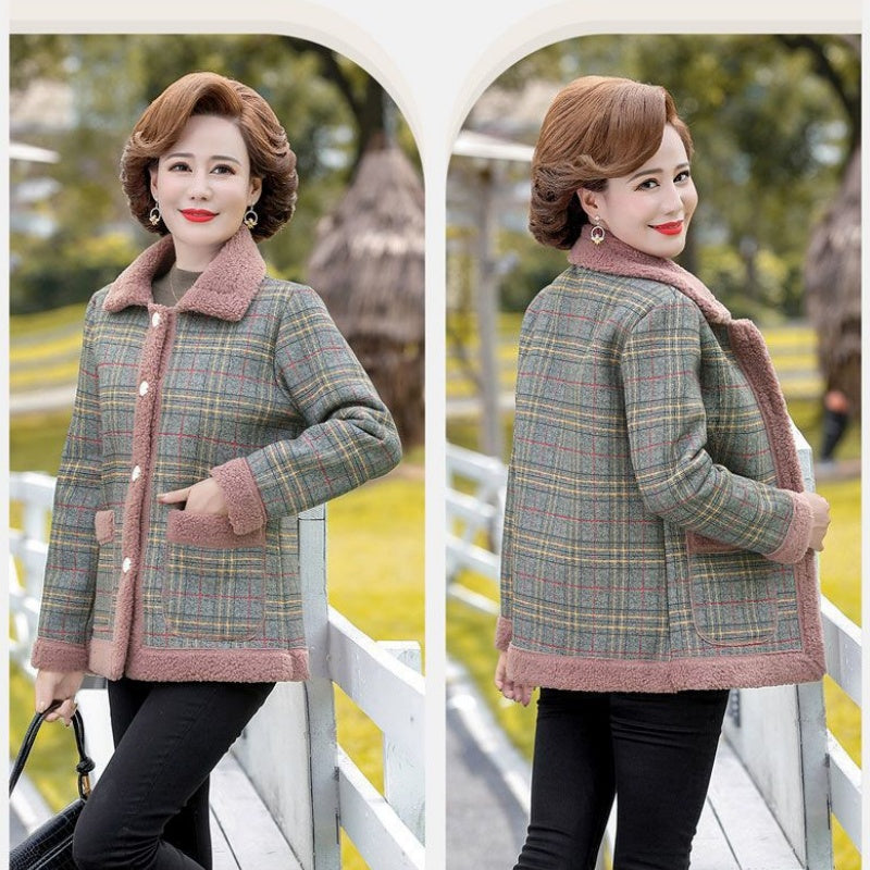 ❄️Winter Specials❄️ Warm Women's Thickened Plaid Jacket