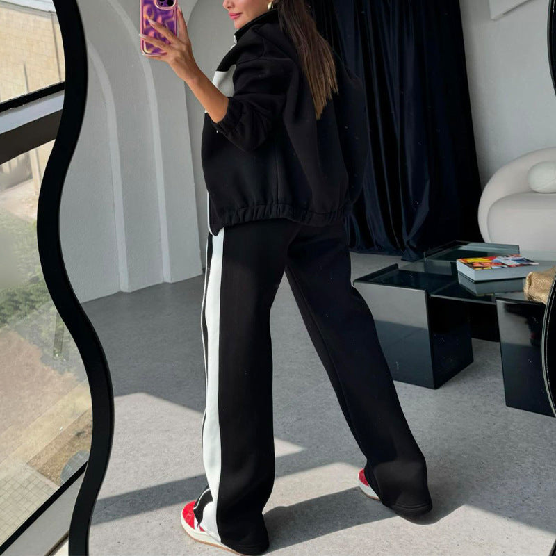 š„2025 HOT SALEš„ Women's Two-Piece Color-Block Tracksuit