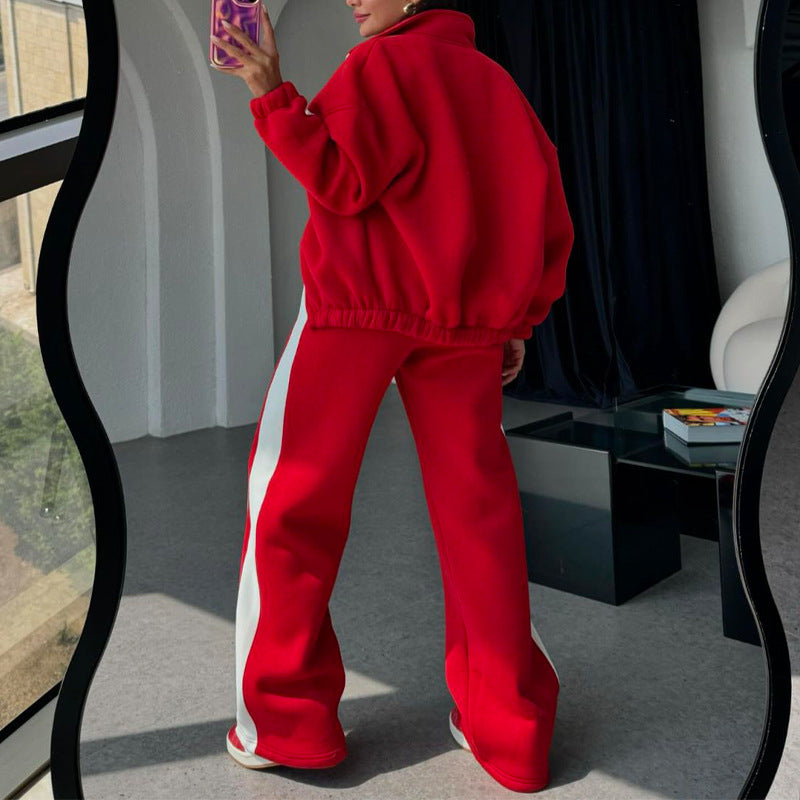 š„2025 HOT SALEš„ Women's Two-Piece Color-Block Tracksuit